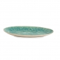 Mobile Preview: Cresta ovale Platte - türkise Crackele-Keramik - Flamant