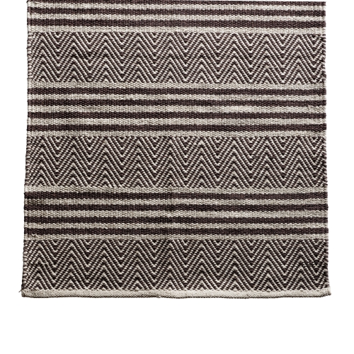 Handgewebter Teppich Herringbone aus Baumwolle - verschiedene Größen