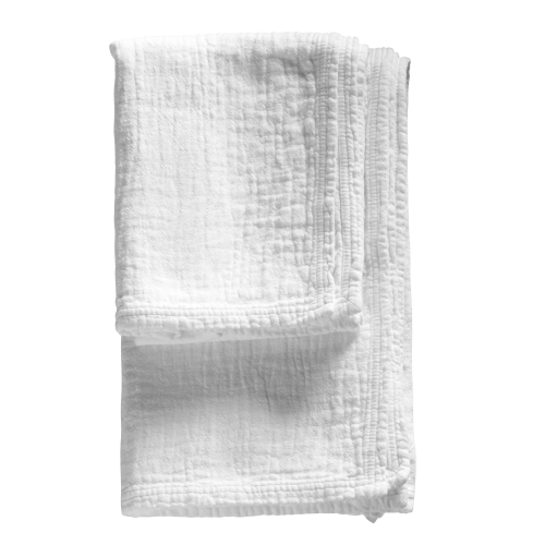 Weiches vorgewaschenes Handtuch - in weiß - 50 x 100 cm