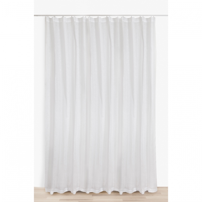 Skylight transparenter Vorhang aus Voile-Leinen - 280 x 290 cm - weiß