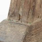 Preview: Detail der Patina am Bein der Konsole Bertry Small mit feinen Farbresten