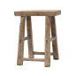 Preview: Pure Hocker aus massivem alten Ulmenholz