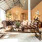 Preview: Edinburgh - Vintage-Ledersofa, 3-Sitzer von Flamant