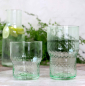 Preview: Französisches Wasserglas in antique grün - large