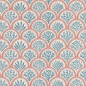 Preview: Coralli Tapete in Red & Indigo von Jane Churchill