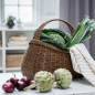 Preview: Rattankorb Norah – Ernte- & Marktkorb aus Rattan