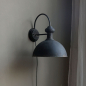 Preview: Factory Wandlampe in antikschwarz