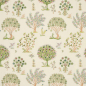 Preview: Fantasia bestickte Leinenmeterware von Jane Churchill in Pink/Green
