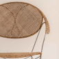 Preview: Funky – Esszimmerstuhl Eisen & Rattan