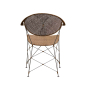 Preview: Funky – Esszimmerstuhl Eisen & Rattan