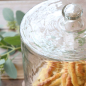 Preview: Glasglocke mit Mangoholz-Tablett