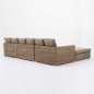 Preview: Hills Gartensofa mit Recamiere von Flamant