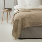 Preview: Levelin Leinenplaid 140 x 240 cm in natural