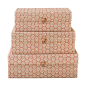 Preview: Lilly 3er Boxset aus Bambus in Coral Blush