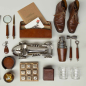 Preview: Manhattan Stiftebox aus Leder von Flamant