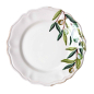 Preview: Olivio Essteller von Flamant mit Olivenzweig Dekor aus Fayencekeramik