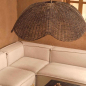 Preview: Wave Pendelleuchte aus Rattan