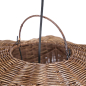 Preview: Wave Pendelleuchte aus Rattan