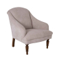 Preview: Sessel Rimini festgepolstert in Leinen von Flamant