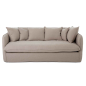 Preview: Sofa Hillary von Flamant in natural - 203 cm lang