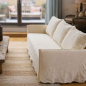 Preview: Sofa Tarente in Leinen offwhite von Flamant - Lagernd