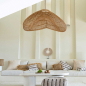 Preview: Deckenleuchte Cloud aus Rattan - XXL
