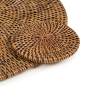 Preview: Togo Untersetzer für Glas — Rattan, rund, Ø 11 cm