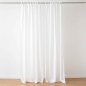 Preview: halbtransparenter Vorhang aus feinem Leinenstoff für helle Wohnräume
