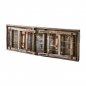 Preview: Tisch aus altem Holz mit Zink - Klappbar