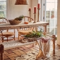 Preview: Tisch aus altem Holz mit Zink - Klappbar