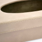 Preview: Flamant Tuscon Tissue Box – Glattleder, Beige-Taupe