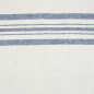 Preview: Castellino Twill Barré Maché Elfenbein Streifen blau – Leinenstoff von C&C Milano
