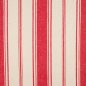 Preview: Cortina Stripe Elfenbein/Rot – Leinenstoff von C&C Milano