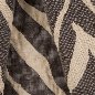 Preview: Pienza Okapi Elfenbein/Marron Glacé drapiert – Leinenstoff von C&C Milano
