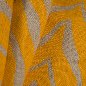 Preview: Pienza Okapi Gelb/Natur drapiert – Leinenstoff von C&C Milano