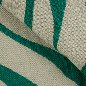 Preview: Pienza Okapi Natur/Malachit drapiert – Leinenstoff von C&C Milano
