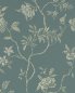 Preview: Delancey Blue – Tapete von Colefax and Fowler