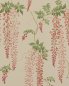 Preview: Seraphina Old Pink/Leaf – Tapete von Colefax and Fowler