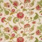 Preview: Francine Tomato/Green – Stoff von Colefax and Fowler