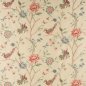 Preview: Olivia Silk Red/Green – Stoff von Colefax and Fowler