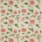 Preview: Oriental Poppy Linen Pink/Green – Stoff von Colefax and Fowler