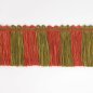 Preview: Arlington Cut Fringe Red/Green – Schnittfranse von Colefax and Fowler