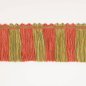 Preview: Arlington Cut Fringe Tomato/Olive – Schnittfranse von Colefax and Fowler