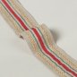Preview: Bailey Braid Red/Green – Leinenborte von Colefax and Fowler