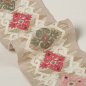Preview: Corin Braid Pink/Green – Bestickte Leinenborte von Colefax and Fowler