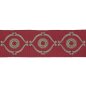 Preview: Delano Classic Braid Red/Green – Bestickte Borte von Colefax and Fowler