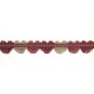 Preview: Delano Fan Edge Red – Fächerborte von Colefax and Fowler