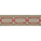 Preview: Delano Octagon Braid Red/Green – Bestickte Borte von Colefax and Fowler
