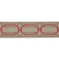 Preview: Delano Octagon Braid Red – Bestickte Borte von Colefax and Fowler