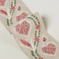 Preview: Florinda Braid Pink/Green – Bestickte Borte von Colefax and Fowler